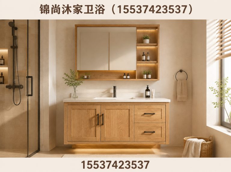 襄城县全桉木浴室柜展示图